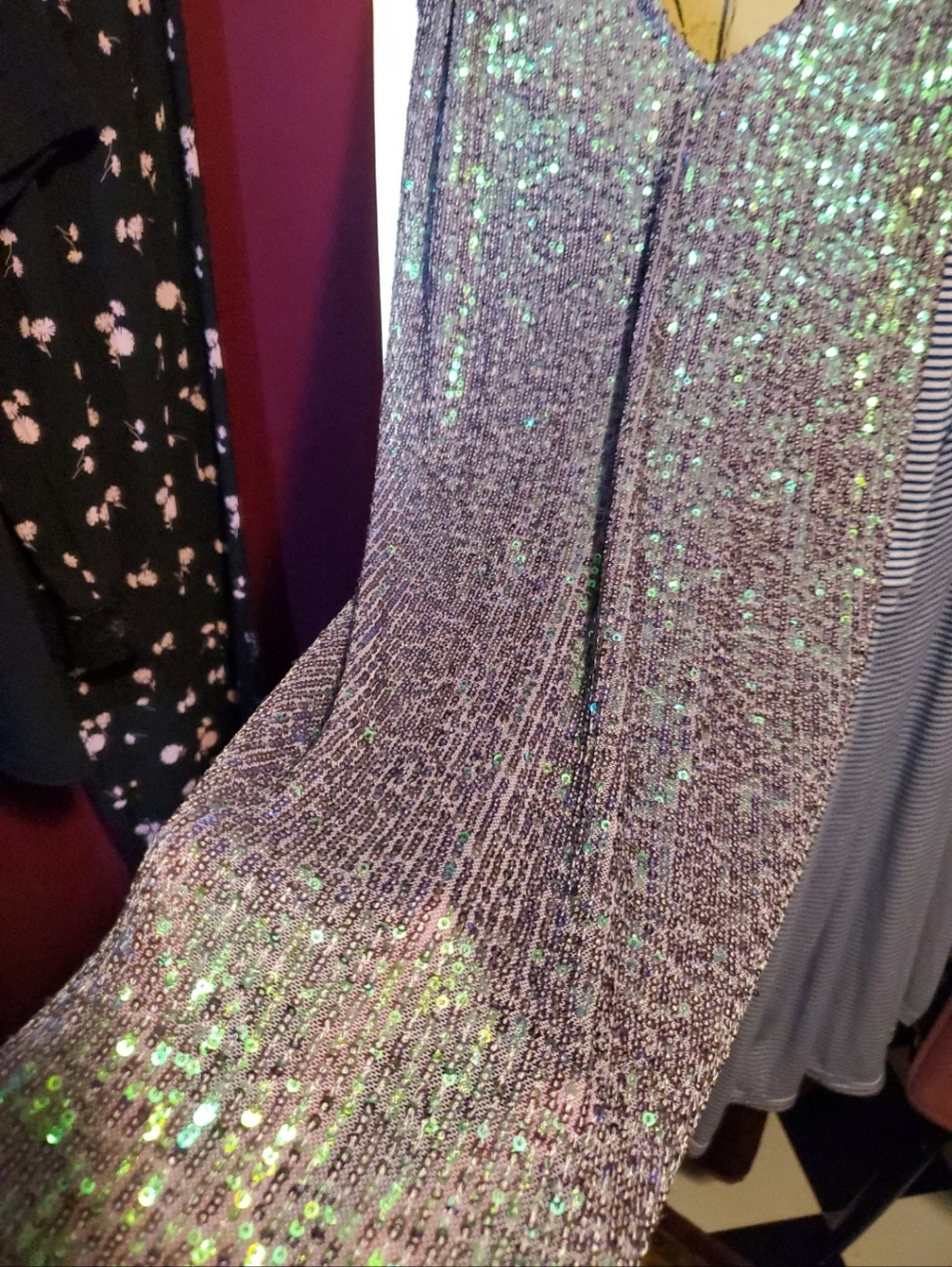 Victoria's Secret Iridescent Sequin Slip Dress XL - Picture 3 of 15